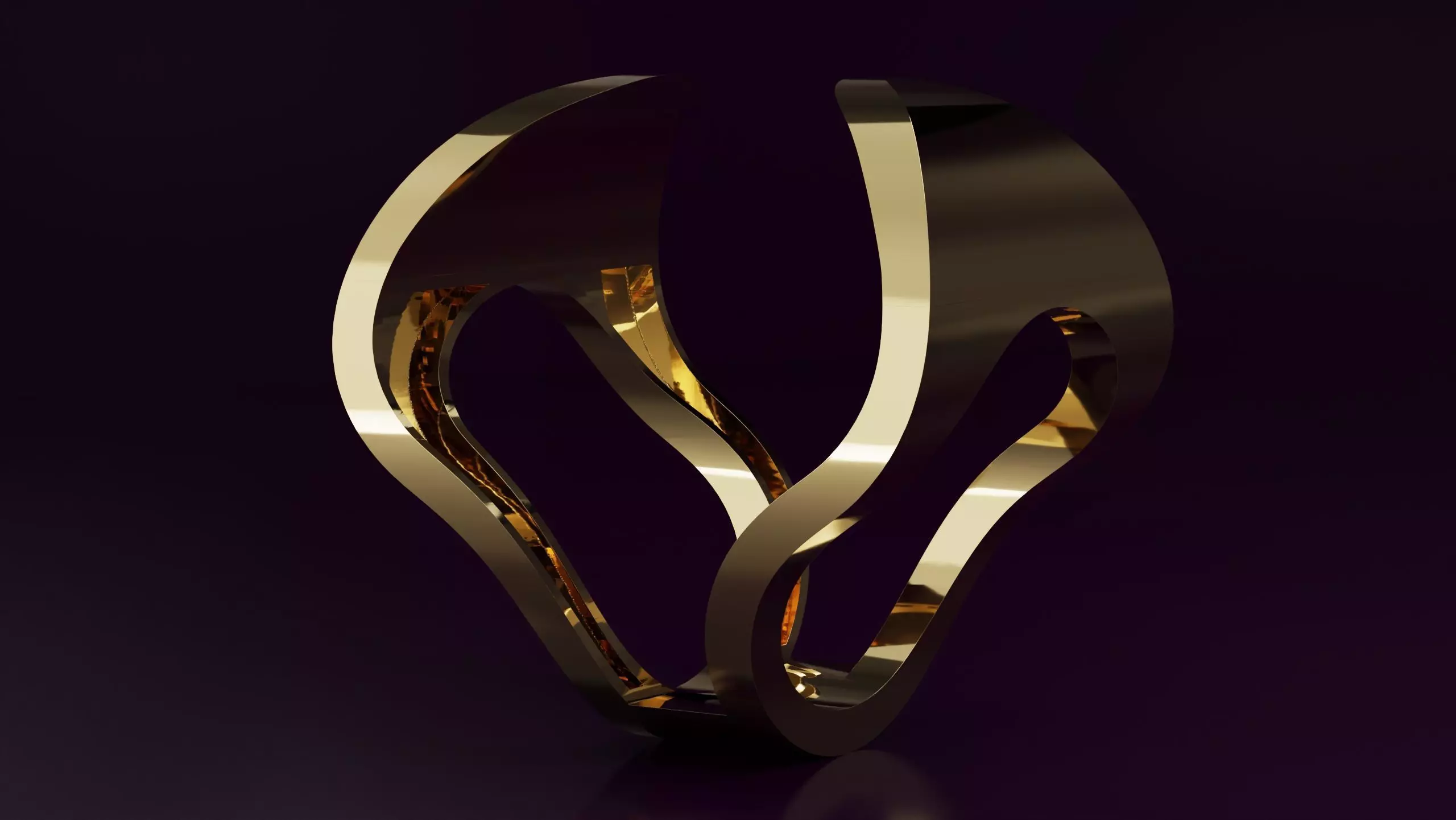 free form ring N47 3D print model