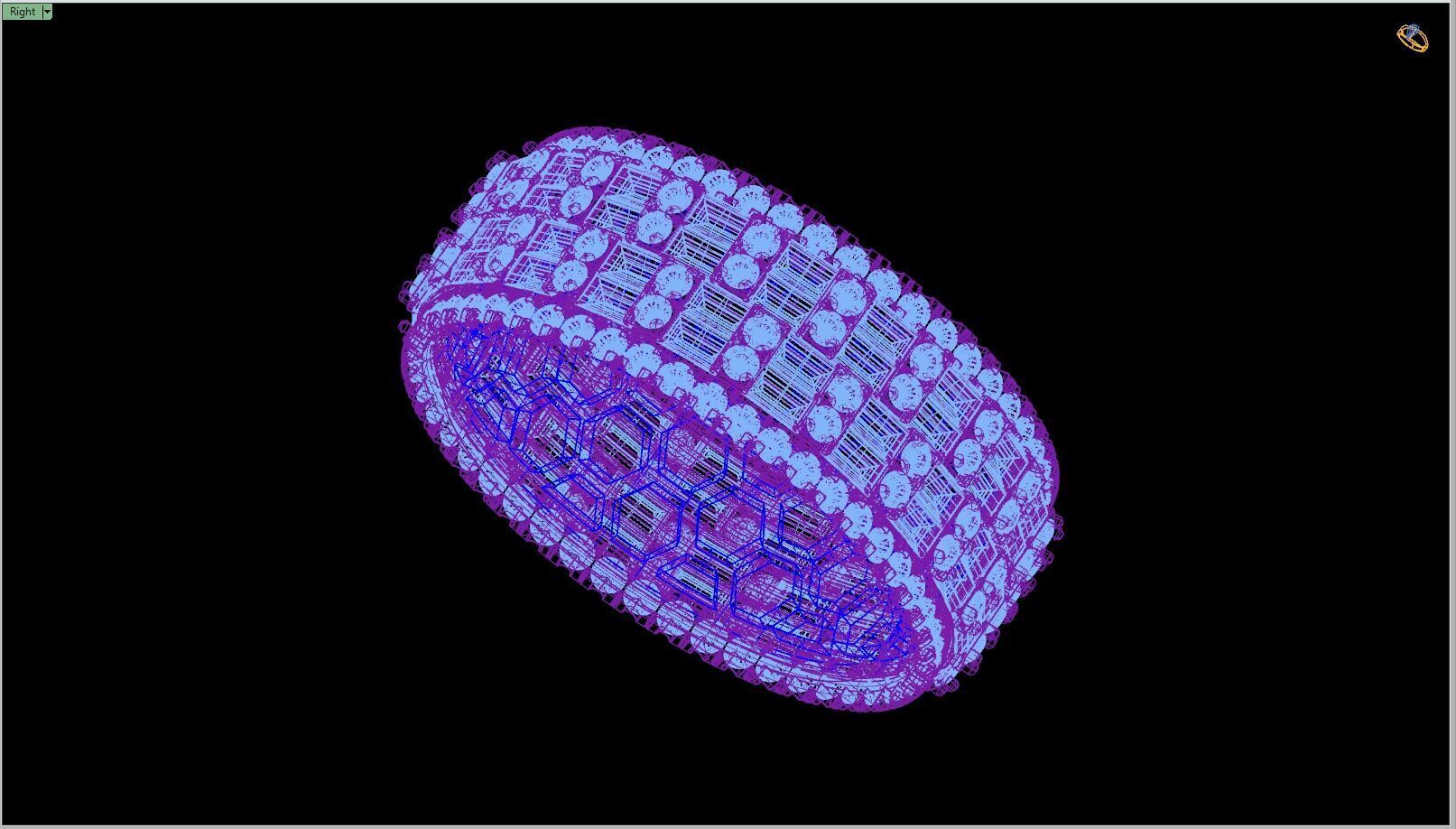 Custom Diamond Ring - Eternity Round w Baguette Diamond Ring 3D print model_13