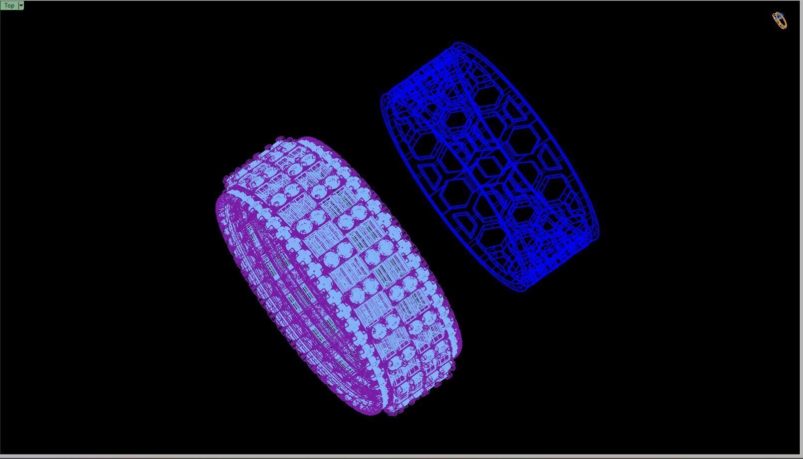 Custom Diamond Ring - Eternity Round w Baguette Diamond Ring 3D print model_14