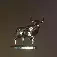 Spanish bull head raised stl