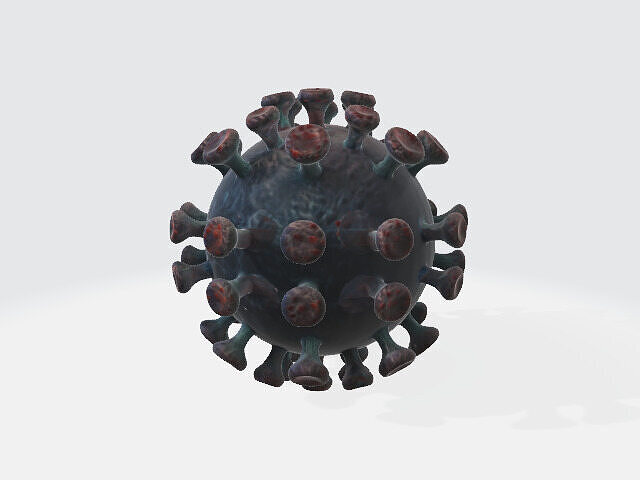 cororna virus 3D model