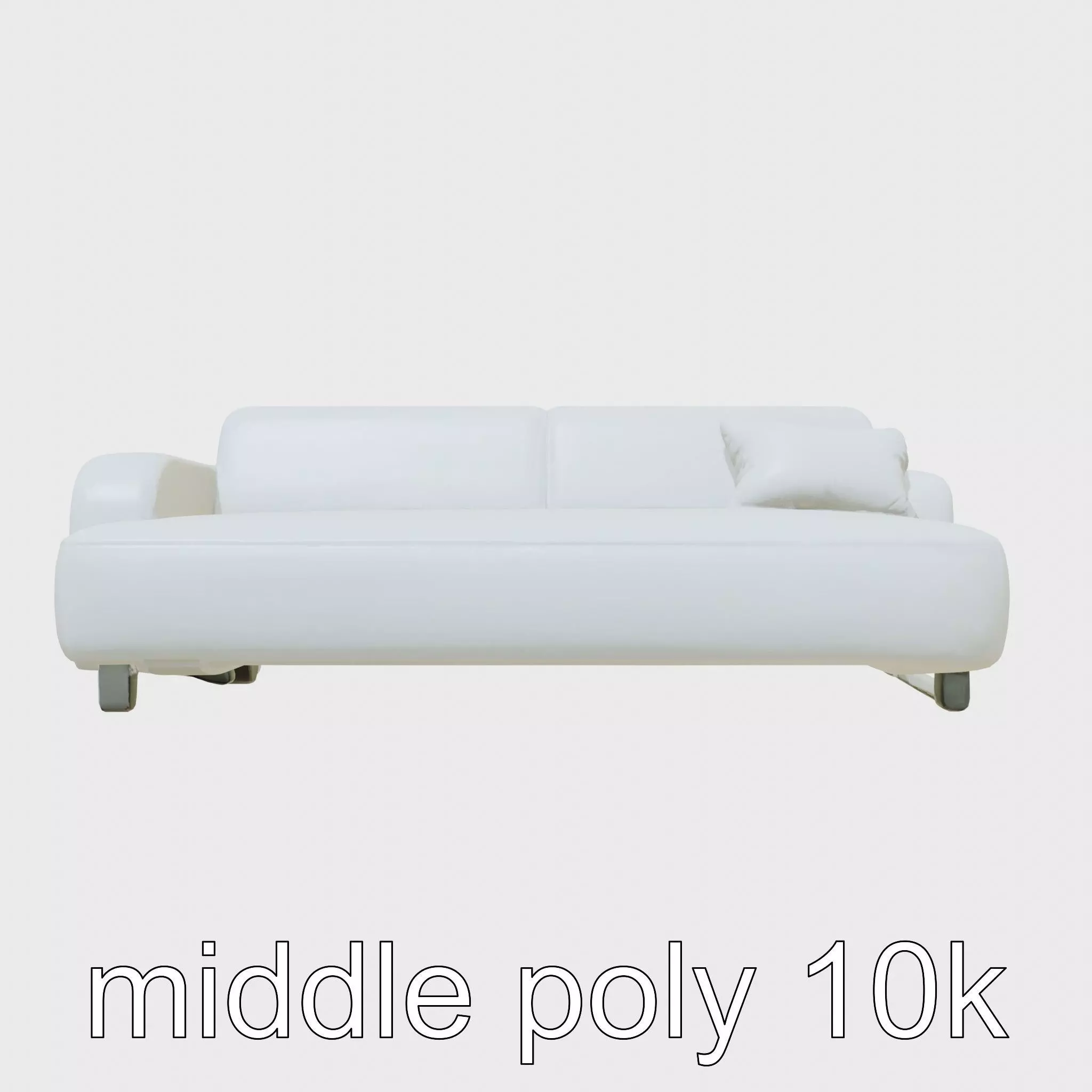 Robotic Transformable Sofa Bed Low-poly 3D model