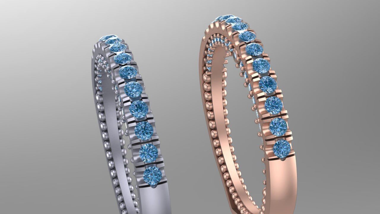 full diamond backring 3D print model_2