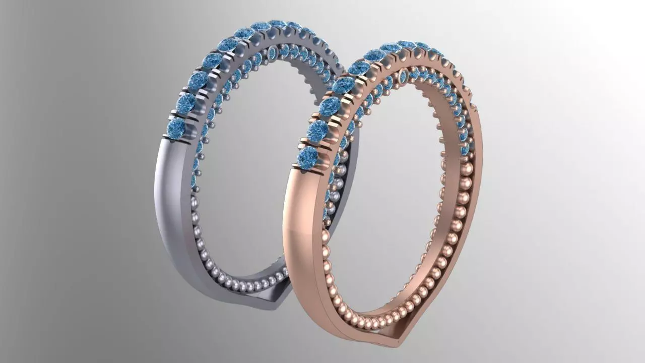 full diamond backring 3D print model_0