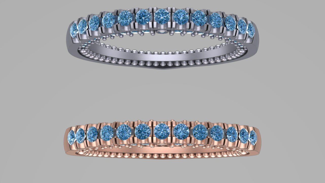 full diamond backring 3D print model_1