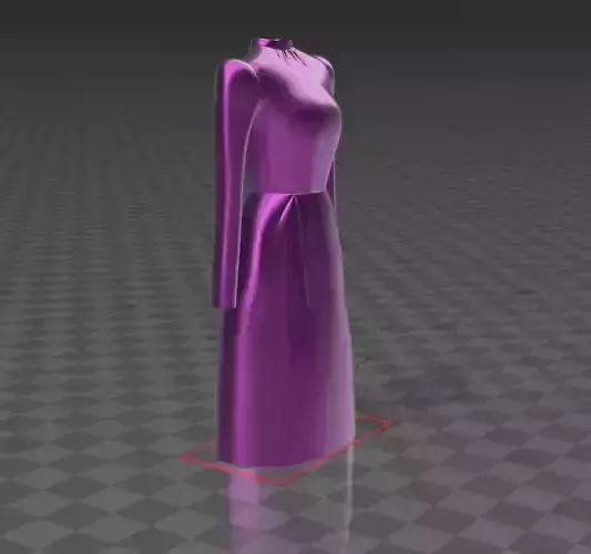 Dress Mannequin Fashion 3D 6 3D print model