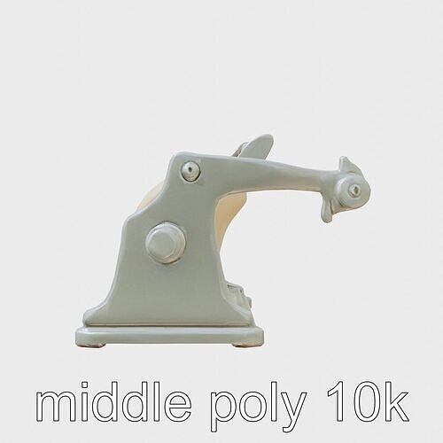Adjustable Thickness Dough Rolling Machine 3D Model Low-poly 3D model