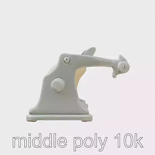 Adjustable Thickness Dough Rolling Machine 3D Model Low-poly 3D model