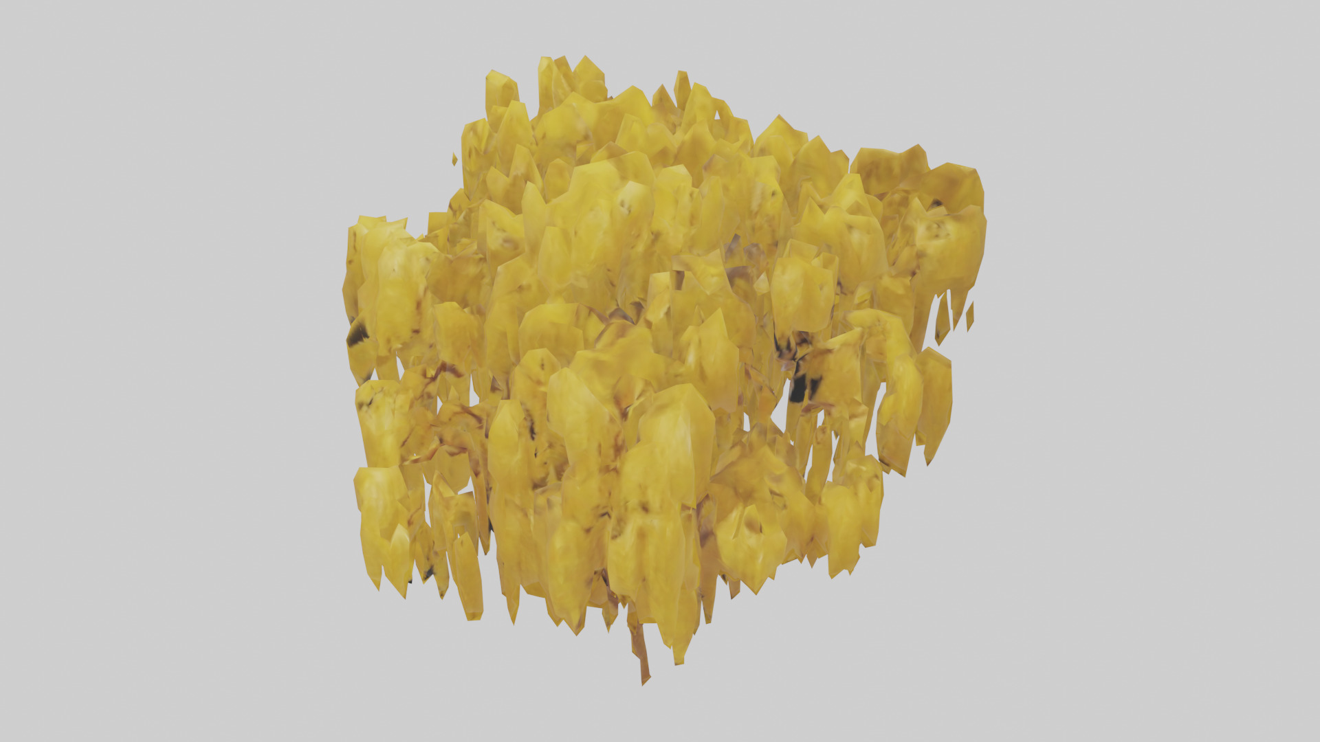 Golden Rain tree model Low-poly 3D model_16