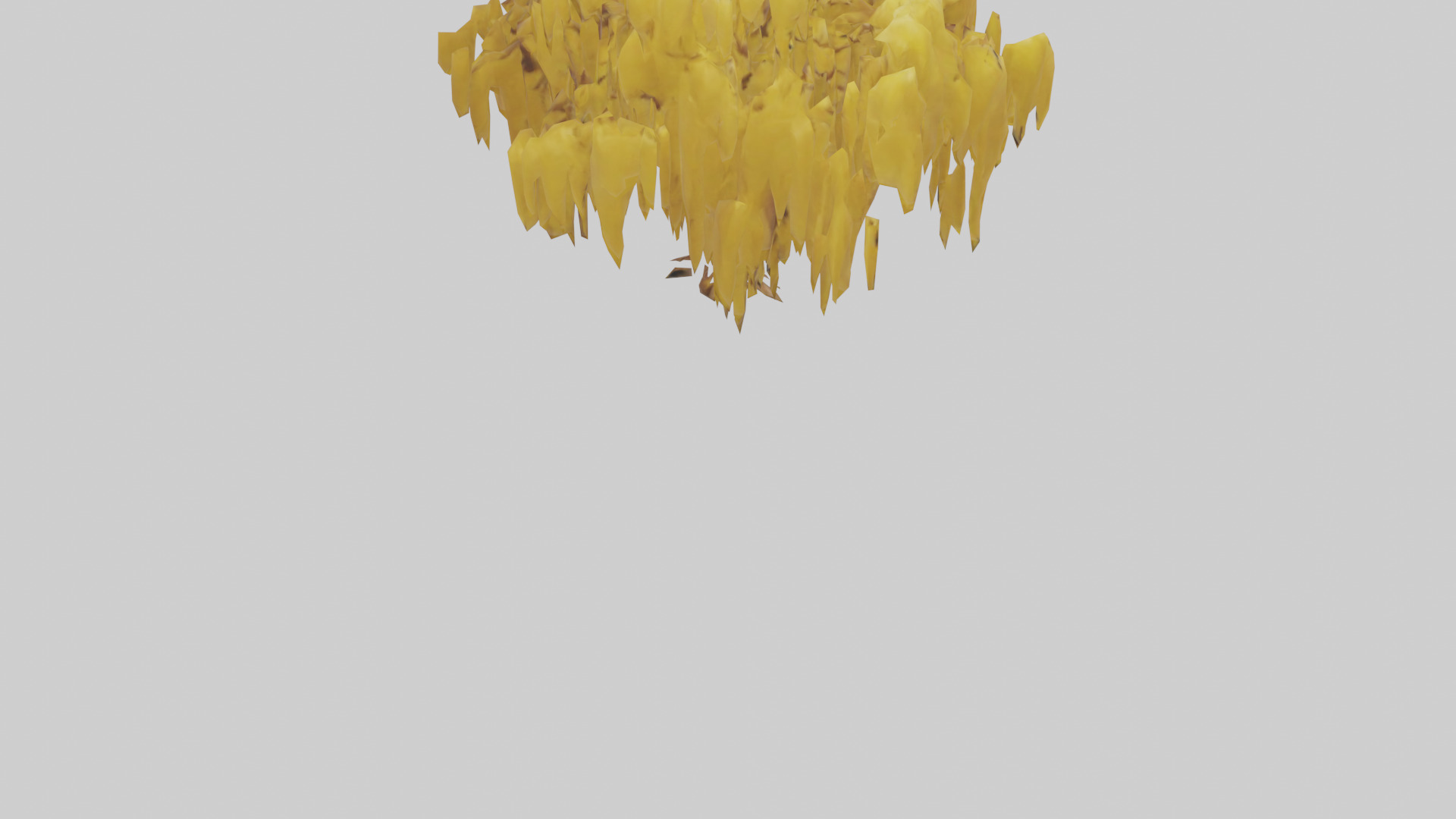 Golden Rain tree model Low-poly 3D model_4