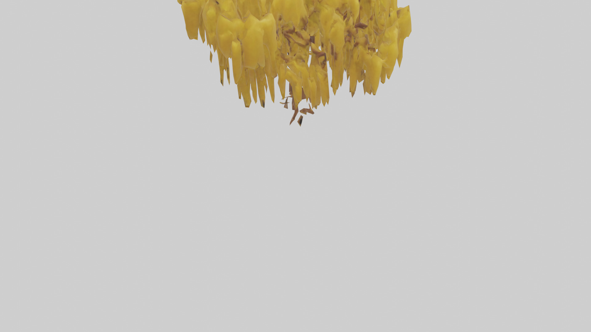Golden Rain tree model Low-poly 3D model_3