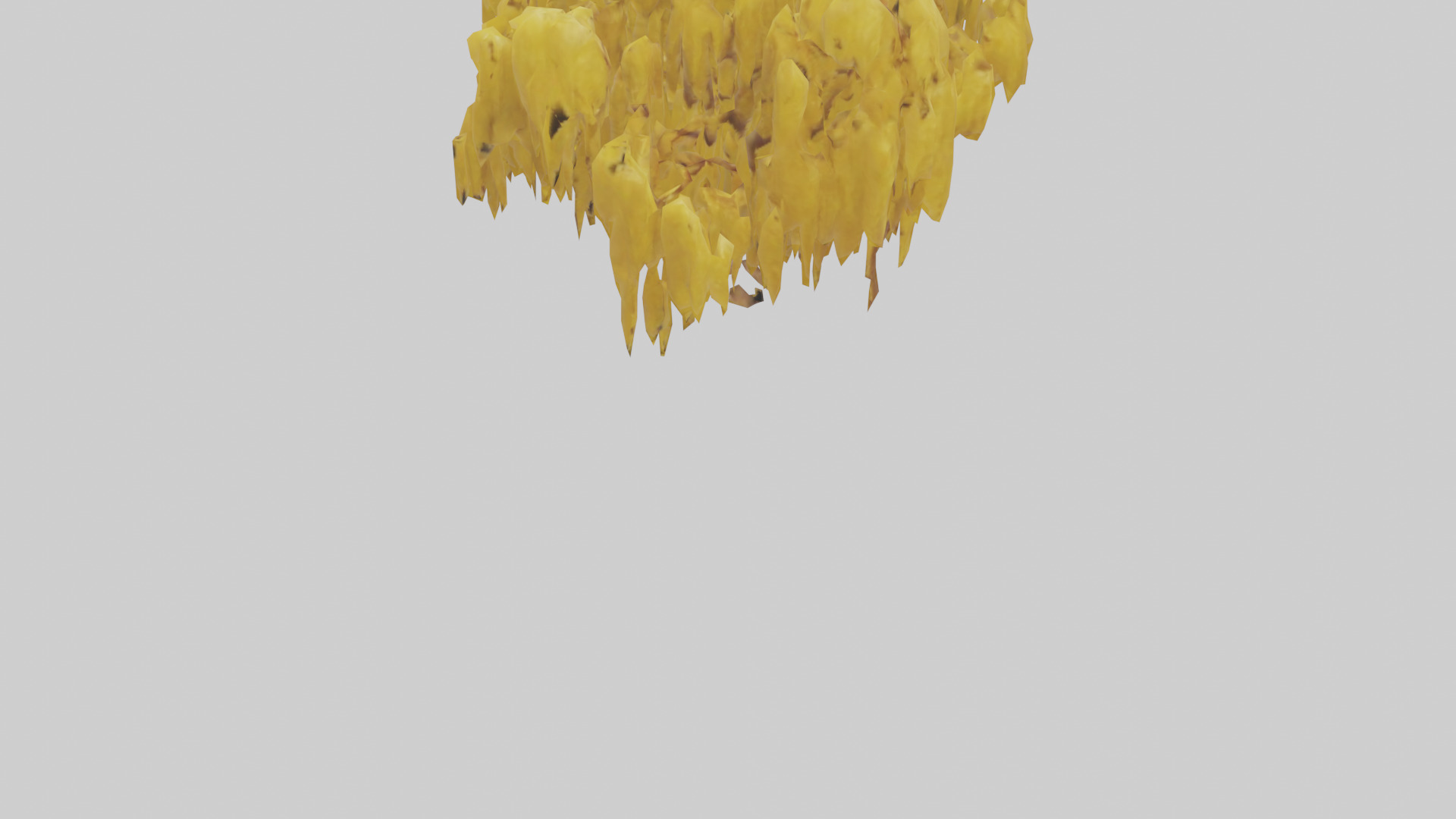 Golden Rain tree model Low-poly 3D model_6