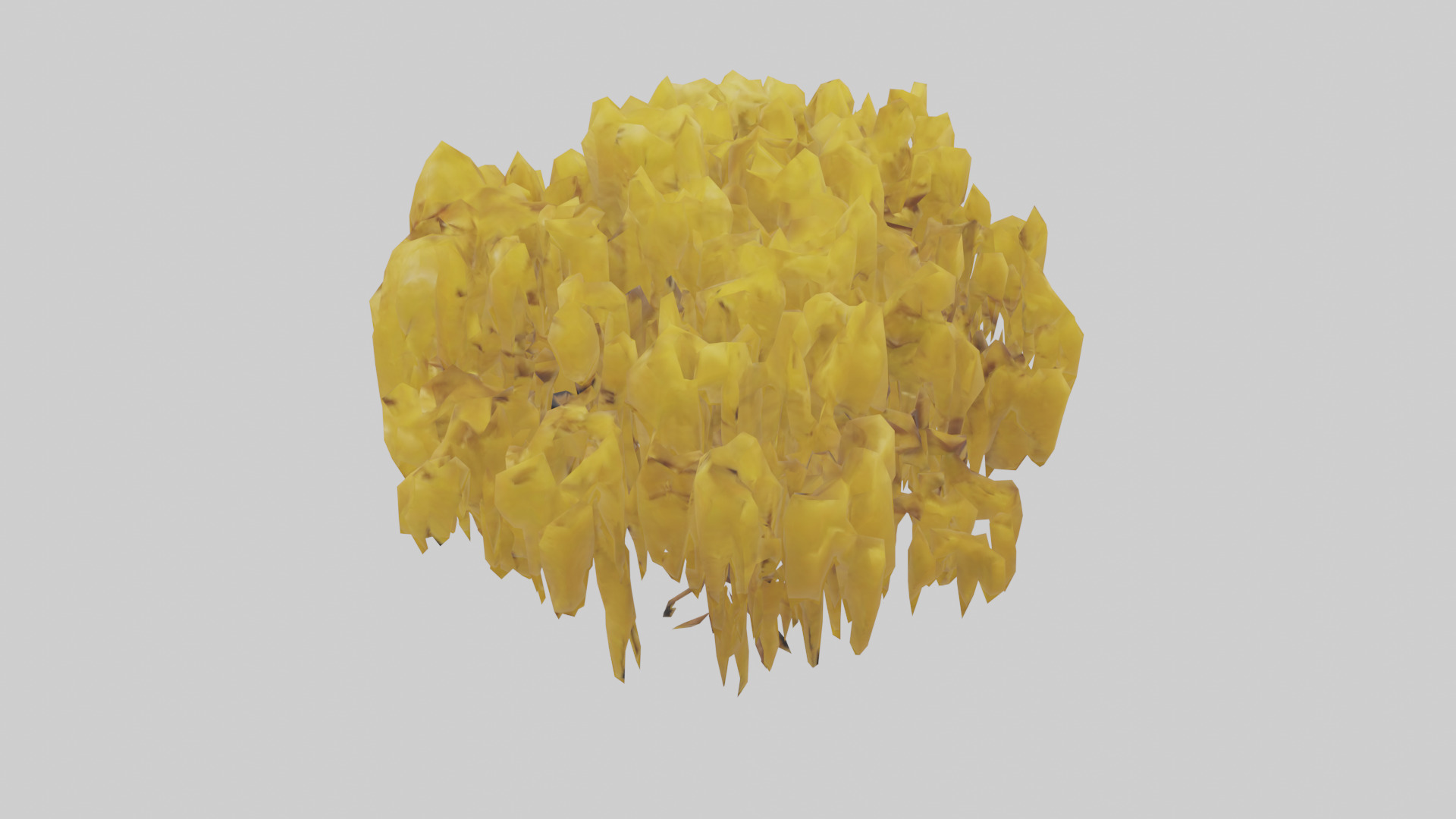 Golden Rain tree model Low-poly 3D model_17