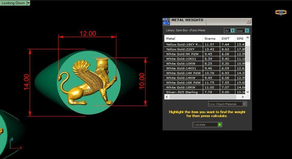 Assyrian door guard new metha simple ring 3D print model_6