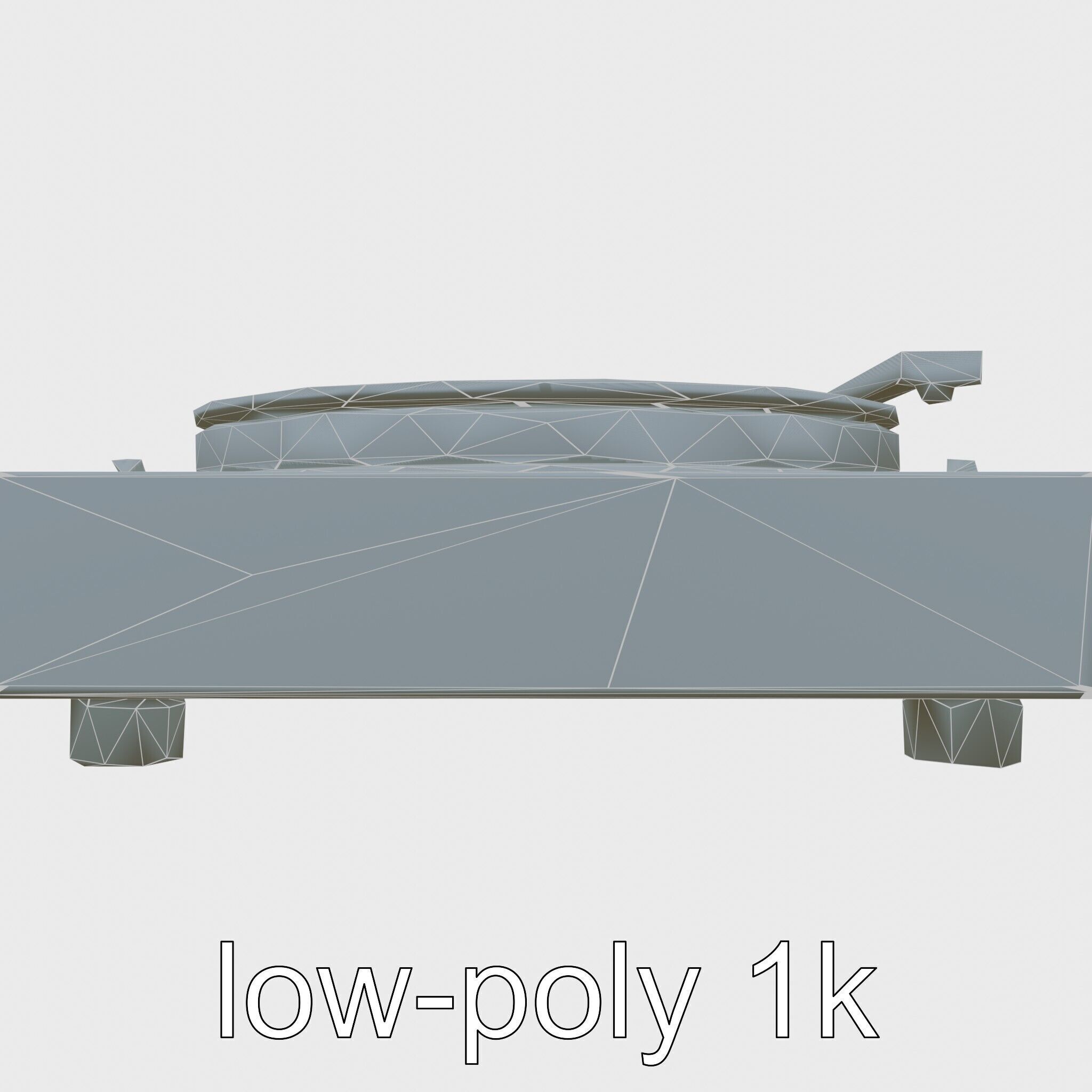 Turntable Vinyl Player with Digitization Feature Low-poly 3D model_22