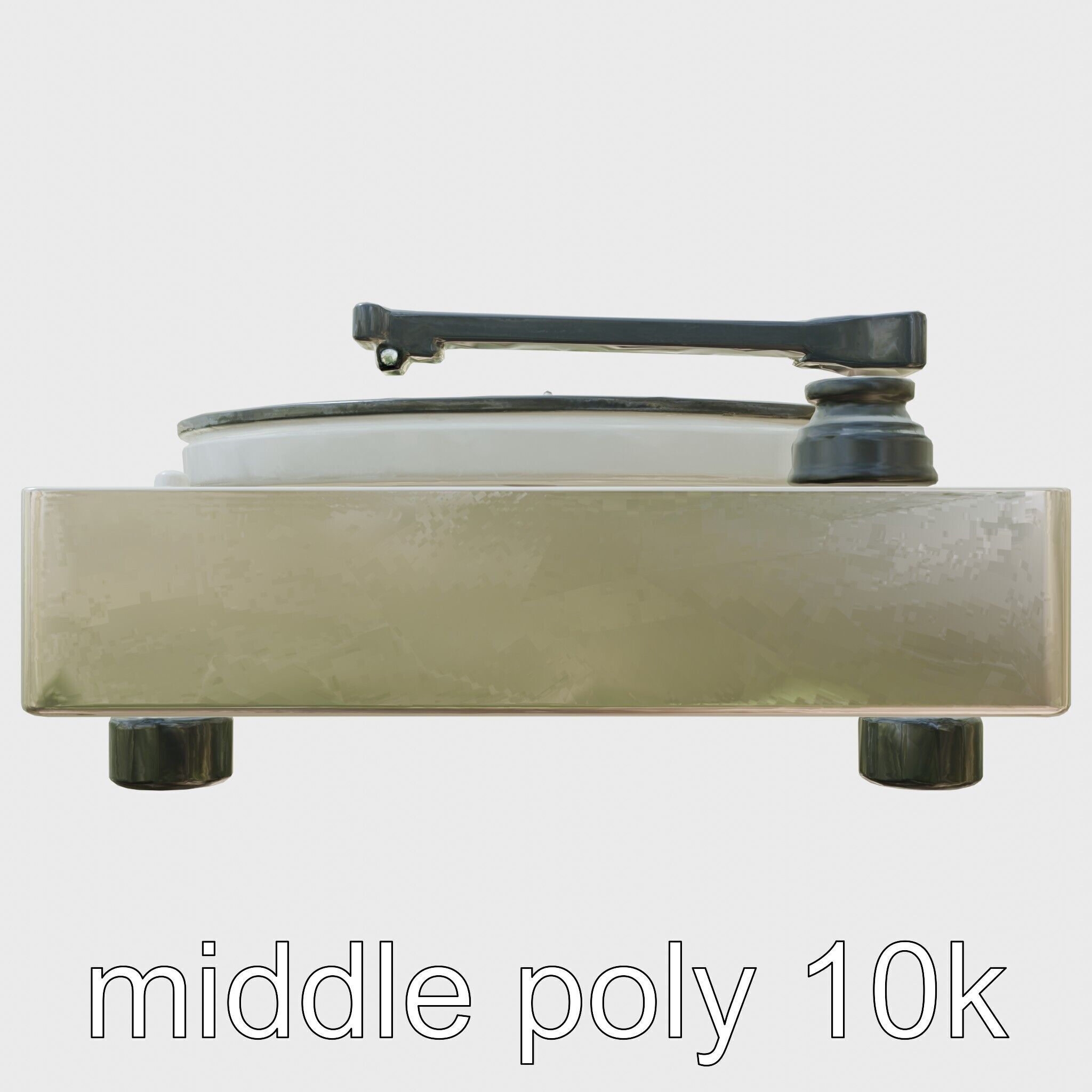 Turntable Vinyl Player with Digitization Feature Low-poly 3D model_15