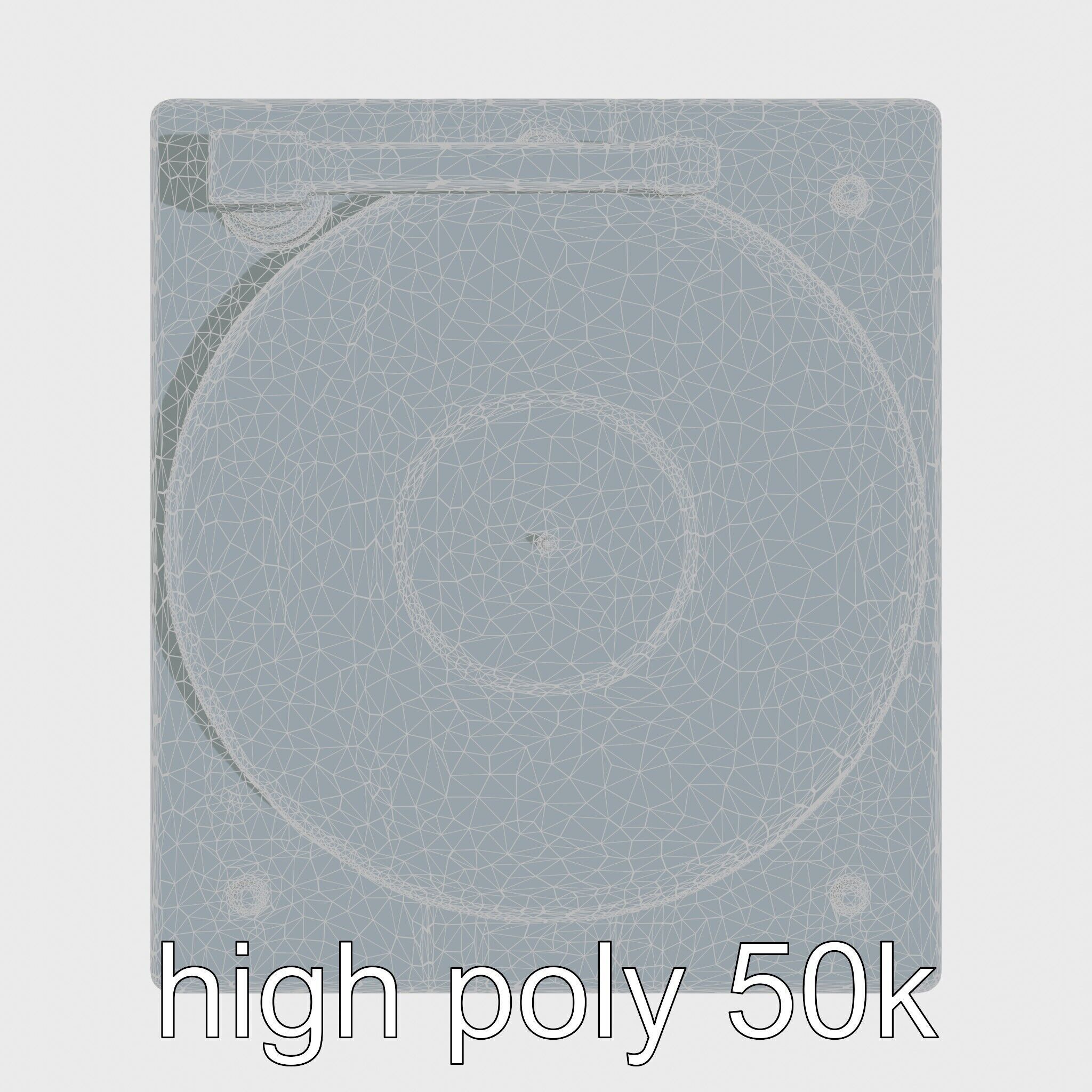 Turntable Vinyl Player with Digitization Feature Low-poly 3D model_27