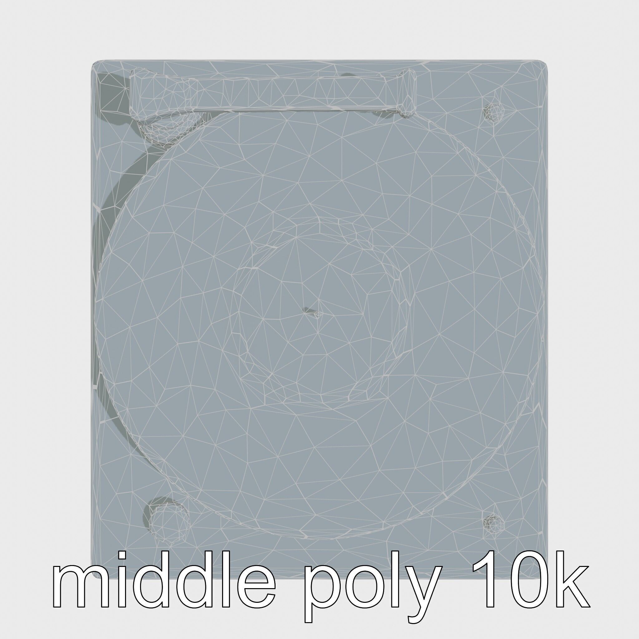 Turntable Vinyl Player with Digitization Feature Low-poly 3D model_21