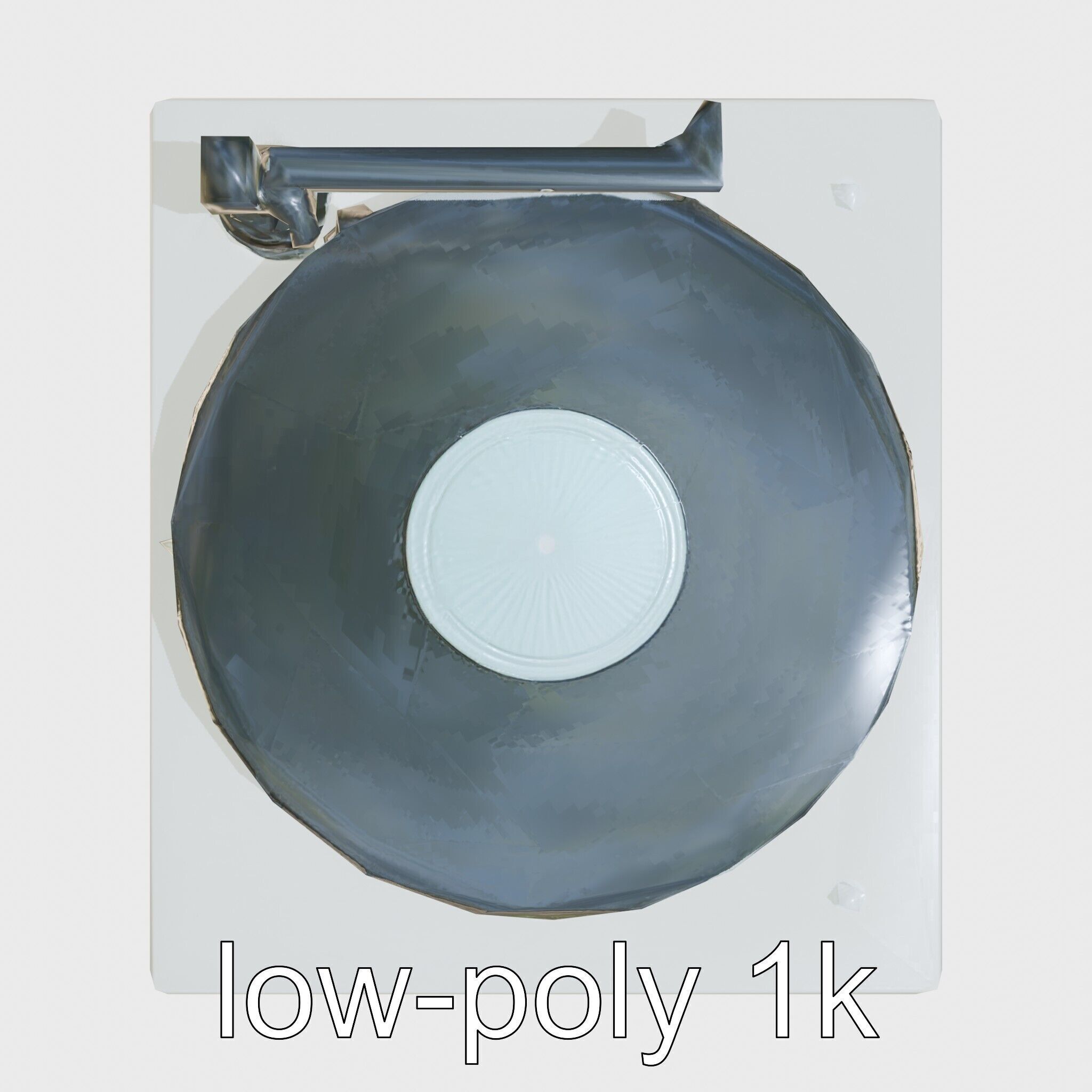 Turntable Vinyl Player with Digitization Feature Low-poly 3D model_28
