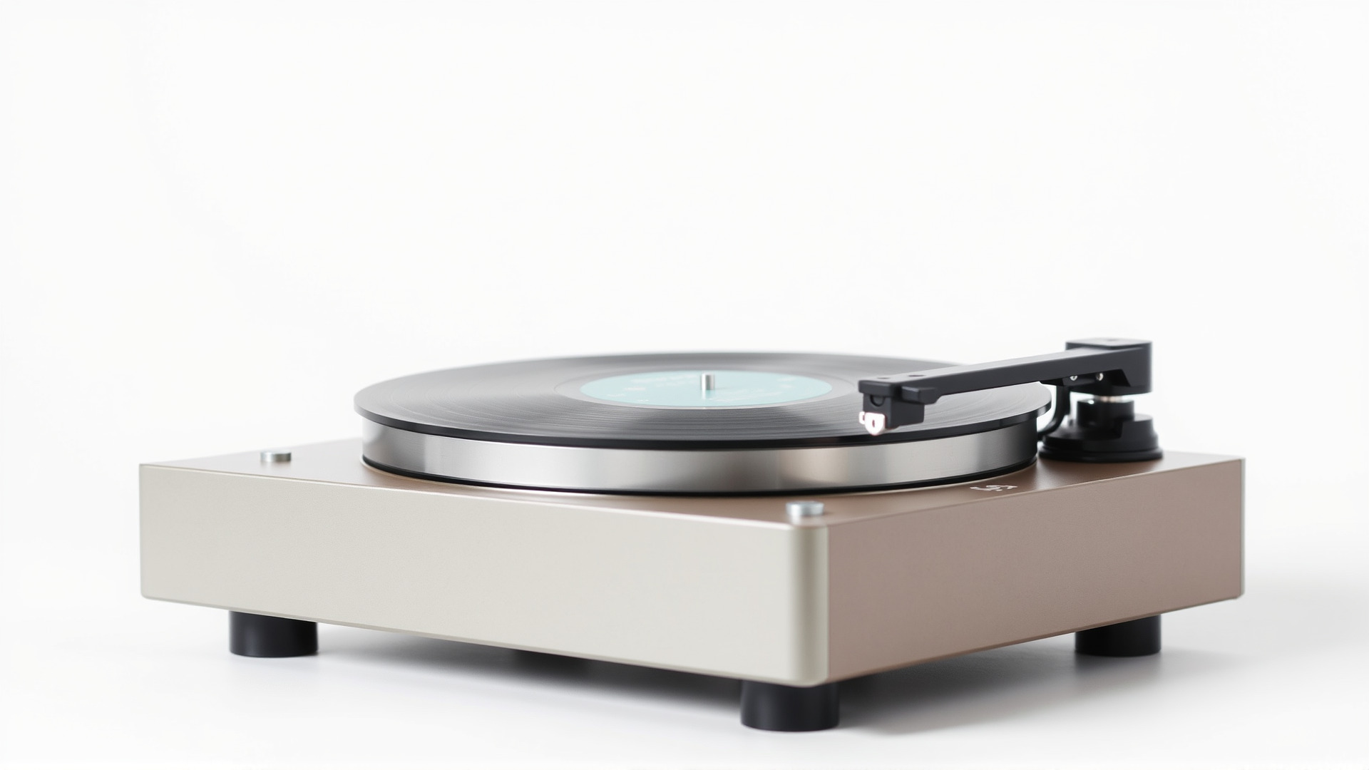 Turntable Vinyl Player with Digitization Feature Low-poly 3D model_6