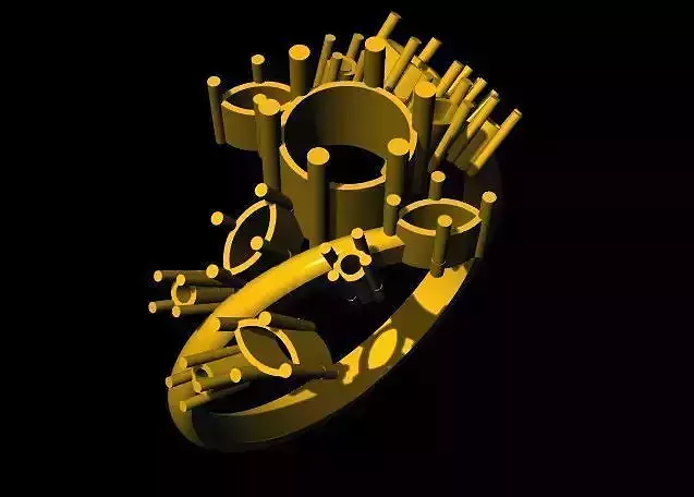 cluster ring 3dm file