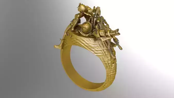 two Jinx Arcane - League of Legends ring