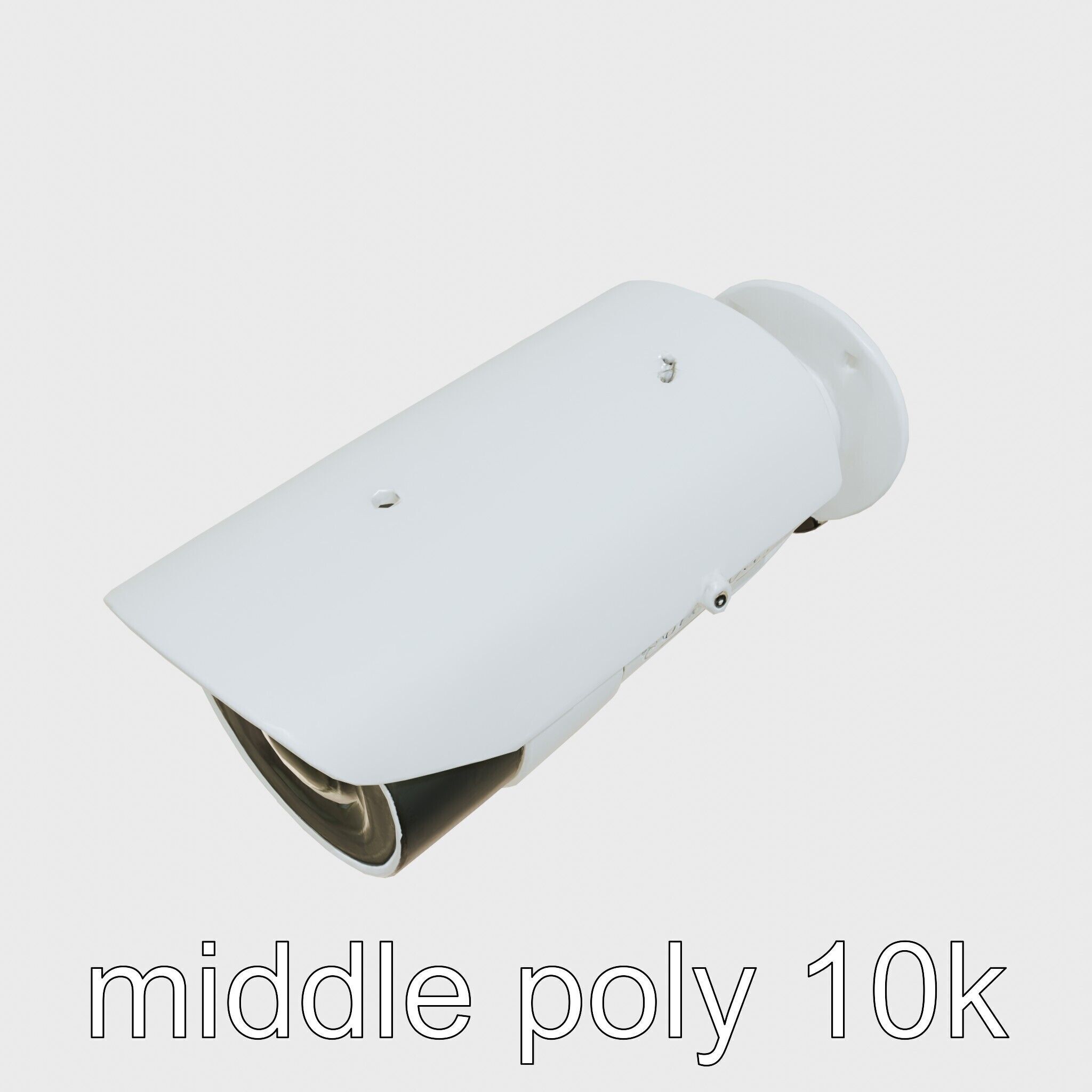 Advanced Security Camera Cybernetic System Low-poly 3D model_12