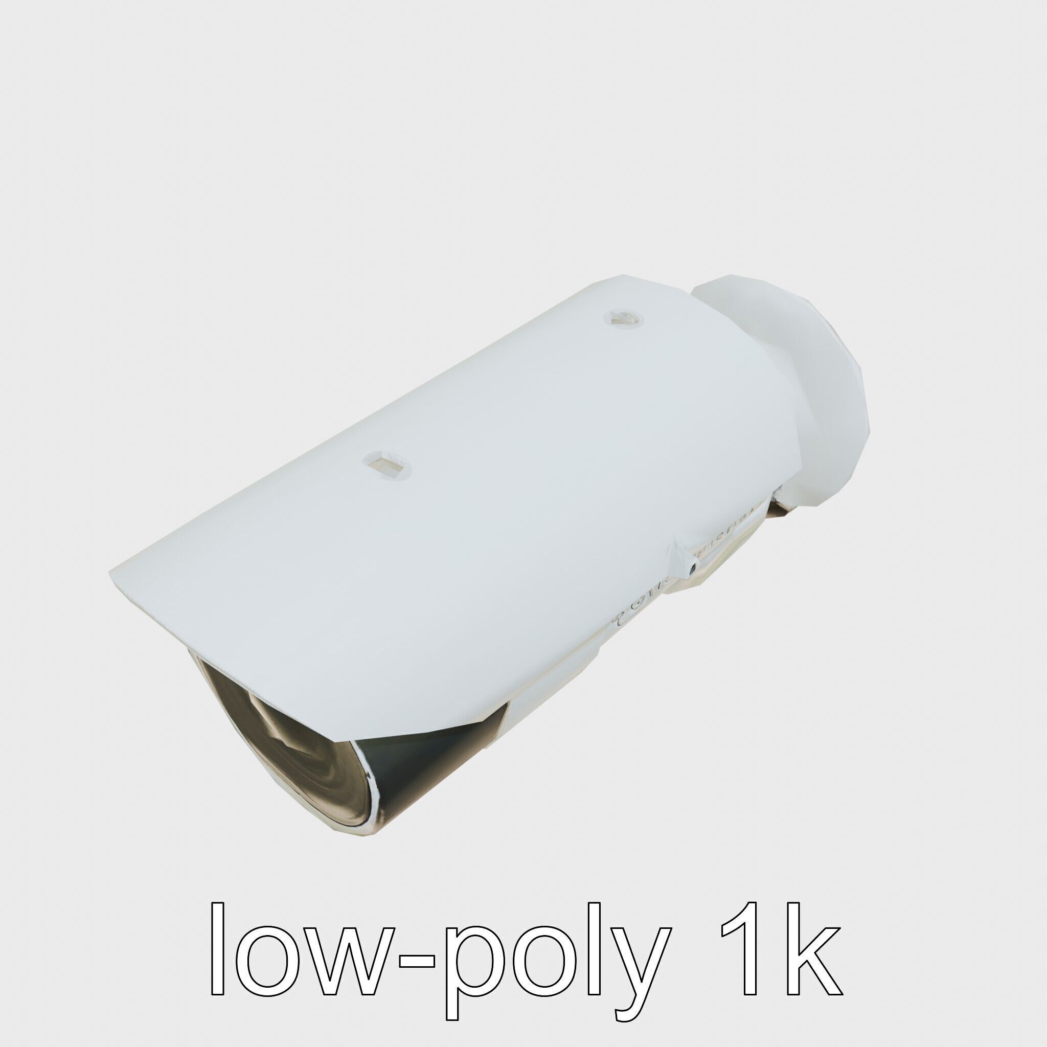 Advanced Security Camera Cybernetic System Low-poly 3D model_17