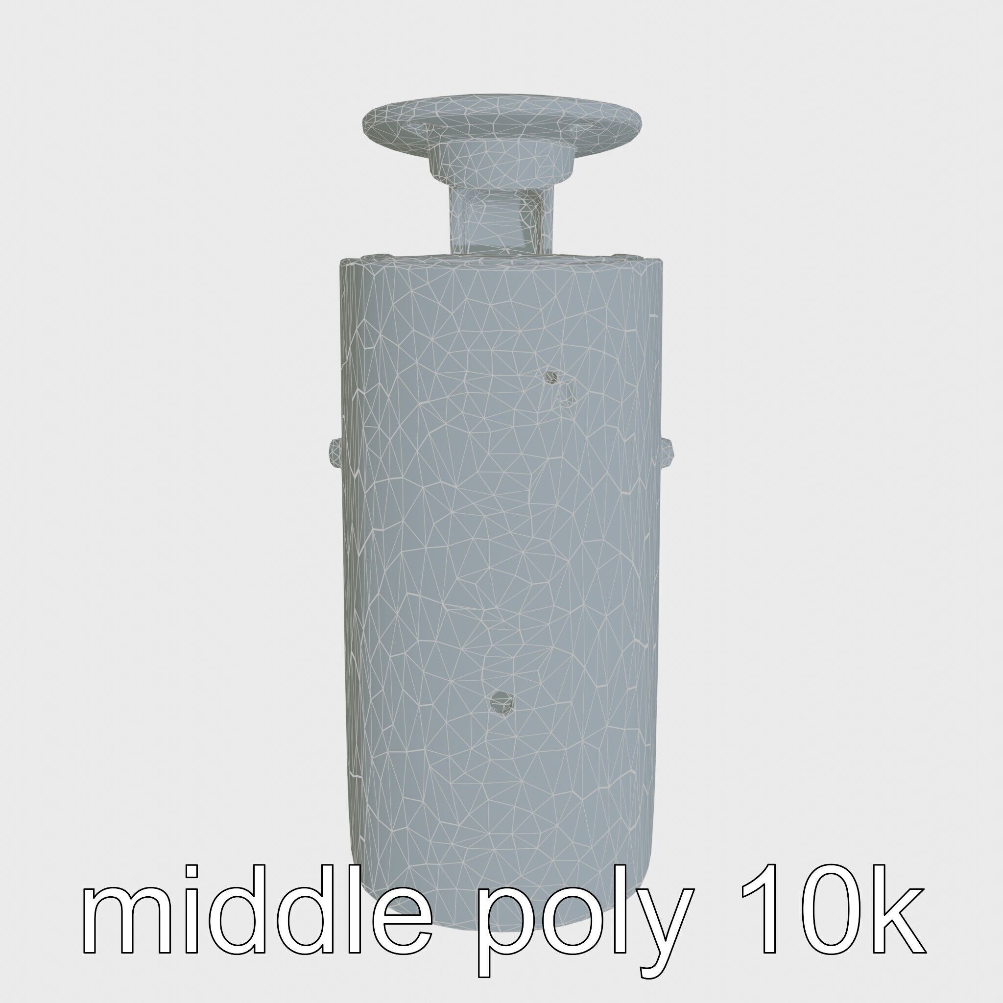 Advanced Security Camera Cybernetic System Low-poly 3D model_27