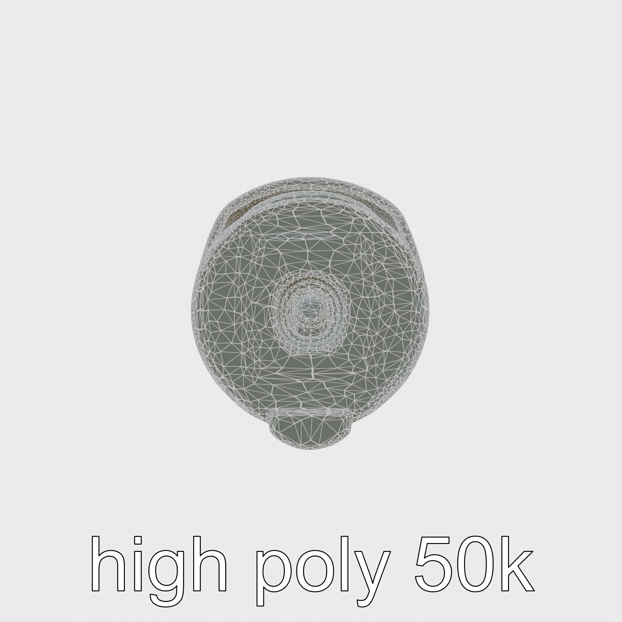 Advanced Security Camera Cybernetic System Low-poly 3D model_8