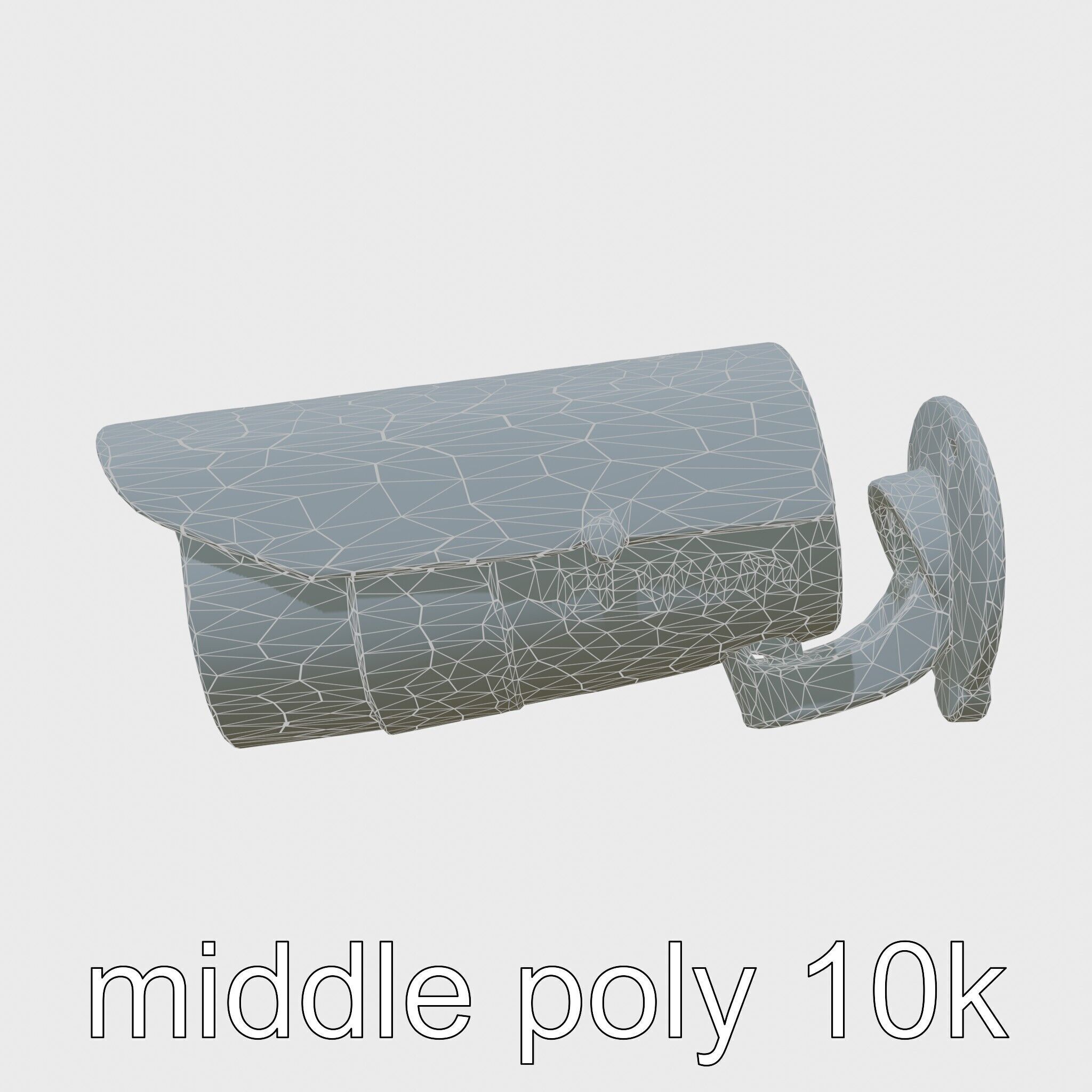 Advanced Security Camera Cybernetic System Low-poly 3D model_31