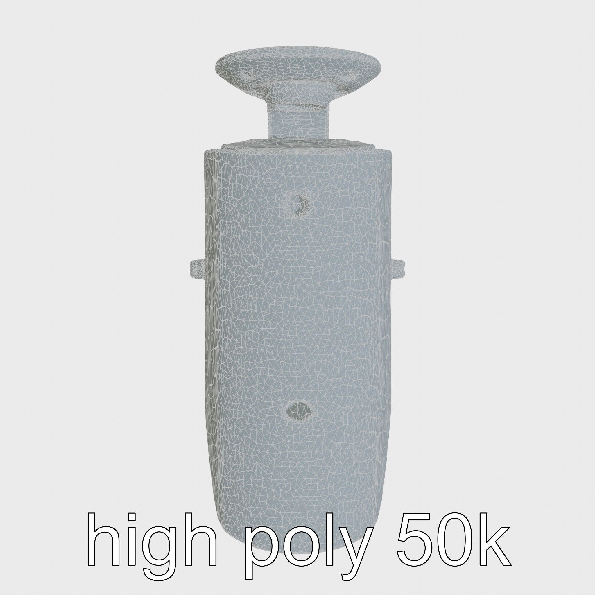 Advanced Security Camera Cybernetic System Low-poly 3D model_33