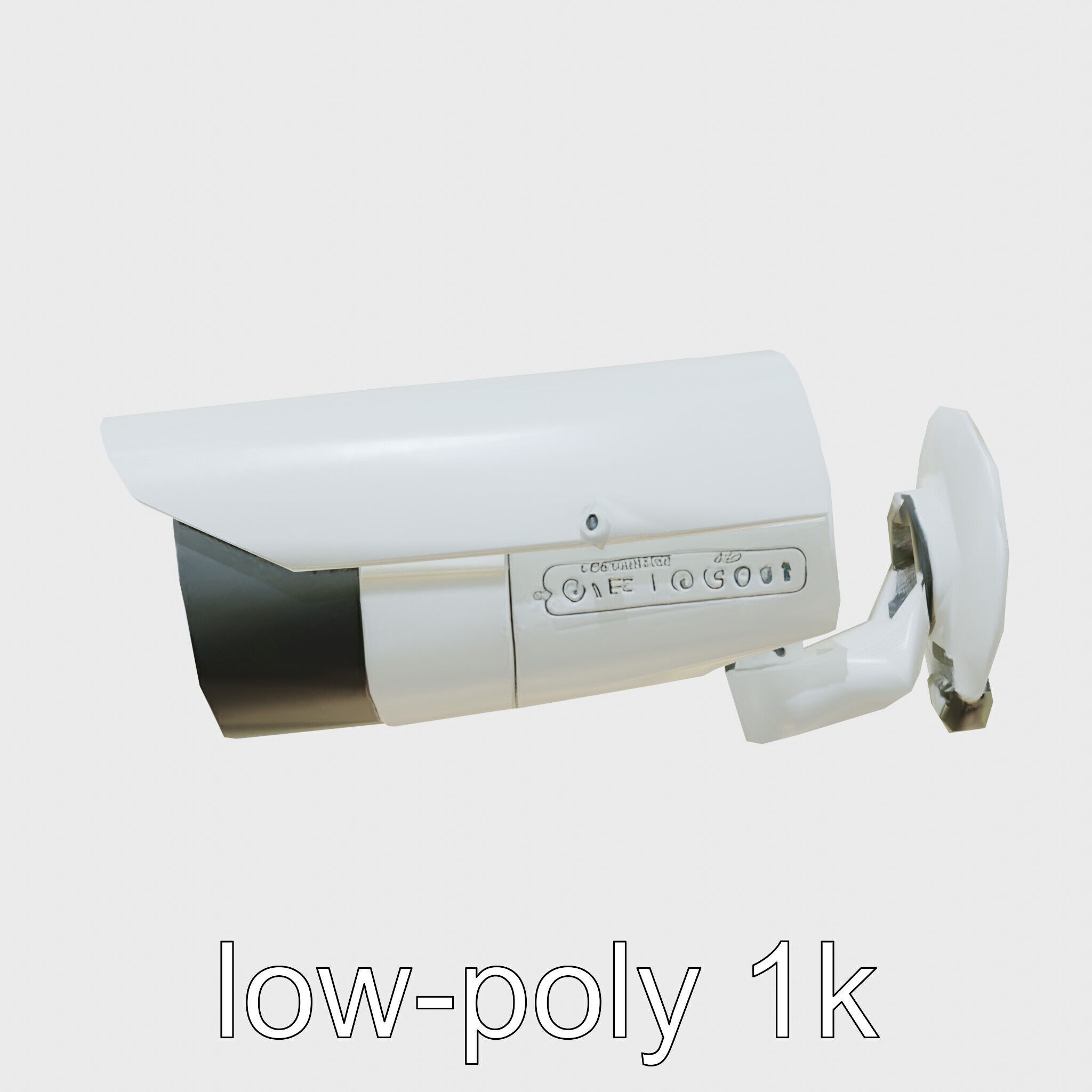 Advanced Security Camera Cybernetic System Low-poly 3D model_7