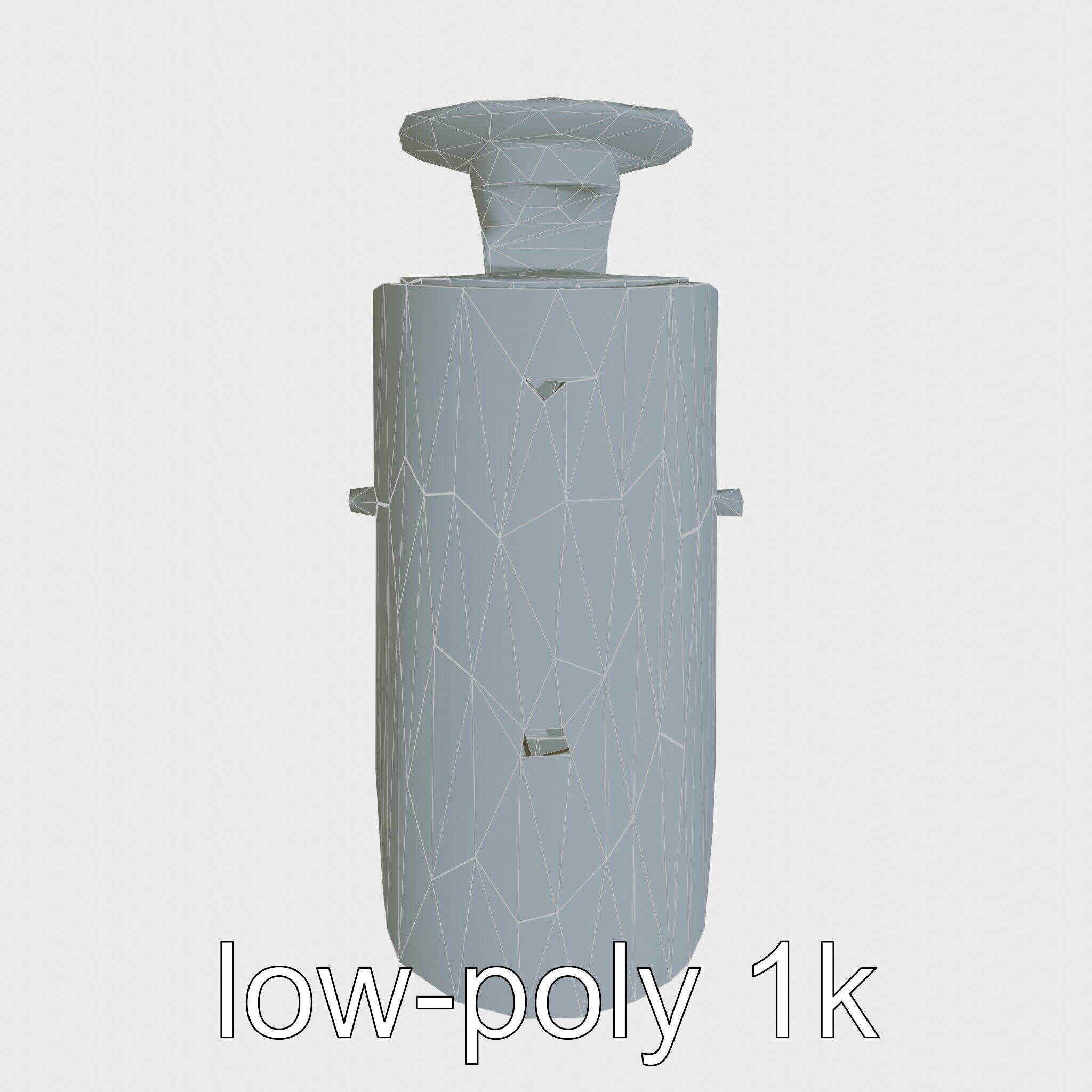 Advanced Security Camera Cybernetic System Low-poly 3D model_19