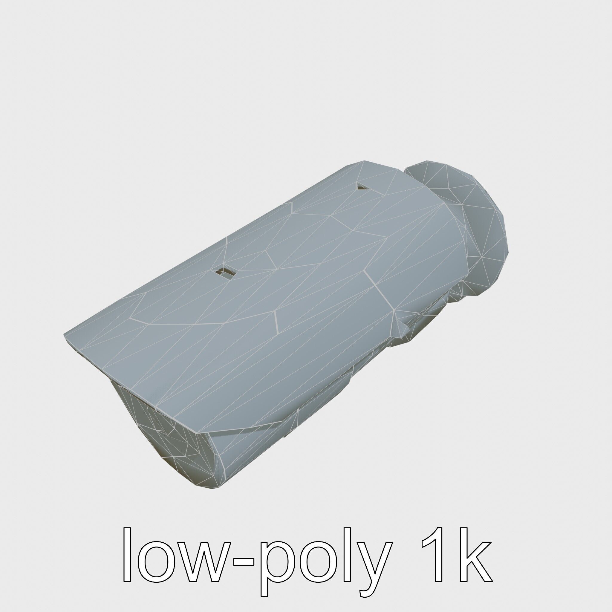 Advanced Security Camera Cybernetic System Low-poly 3D model_24