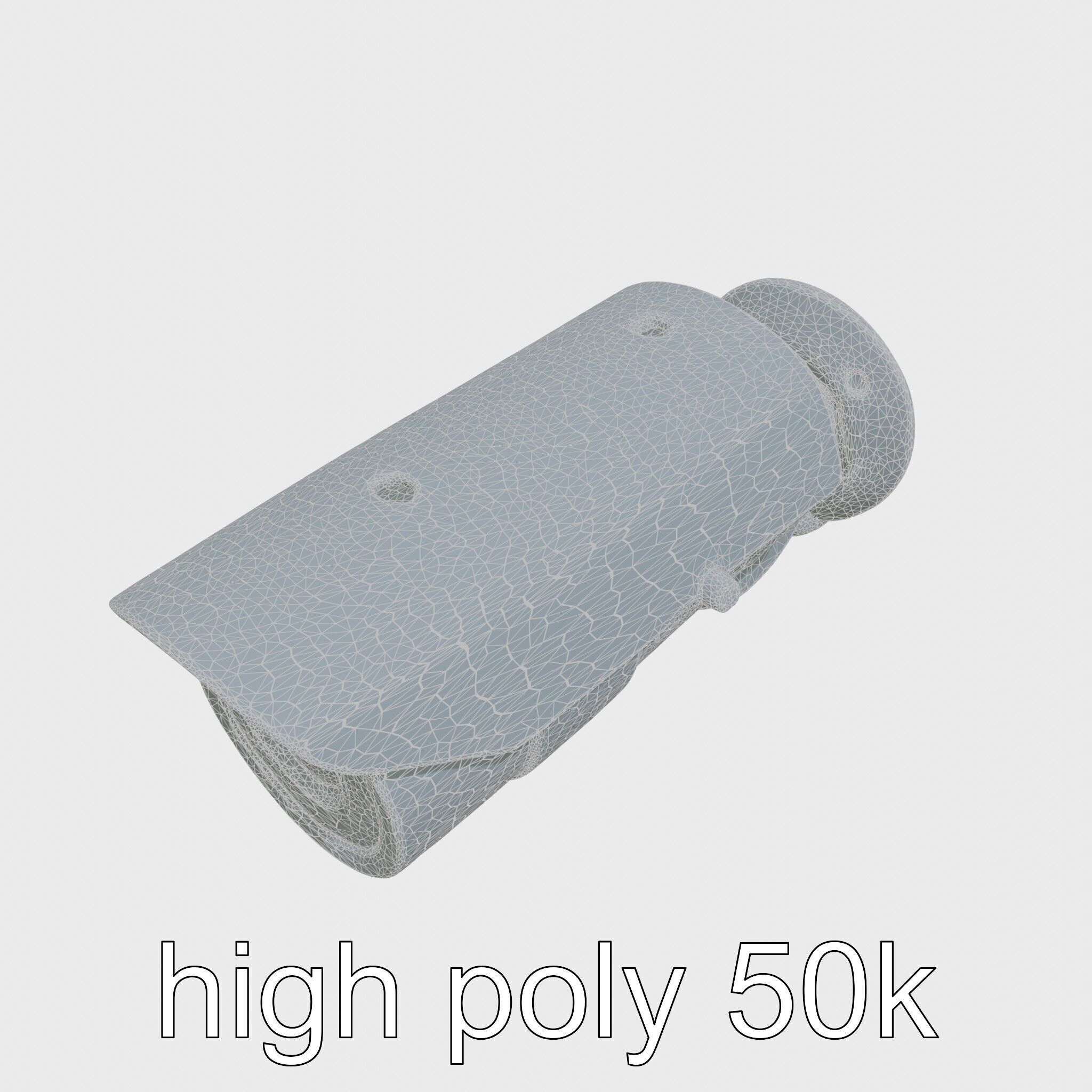 Advanced Security Camera Cybernetic System Low-poly 3D model_30