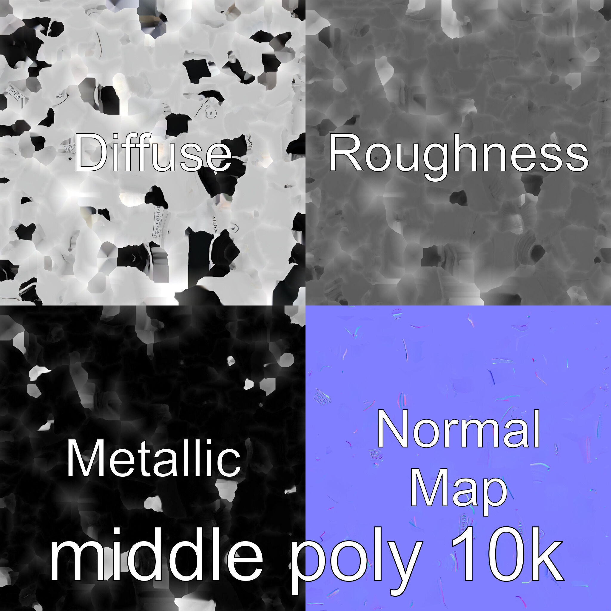 Advanced Security Camera Cybernetic System Low-poly 3D model_14