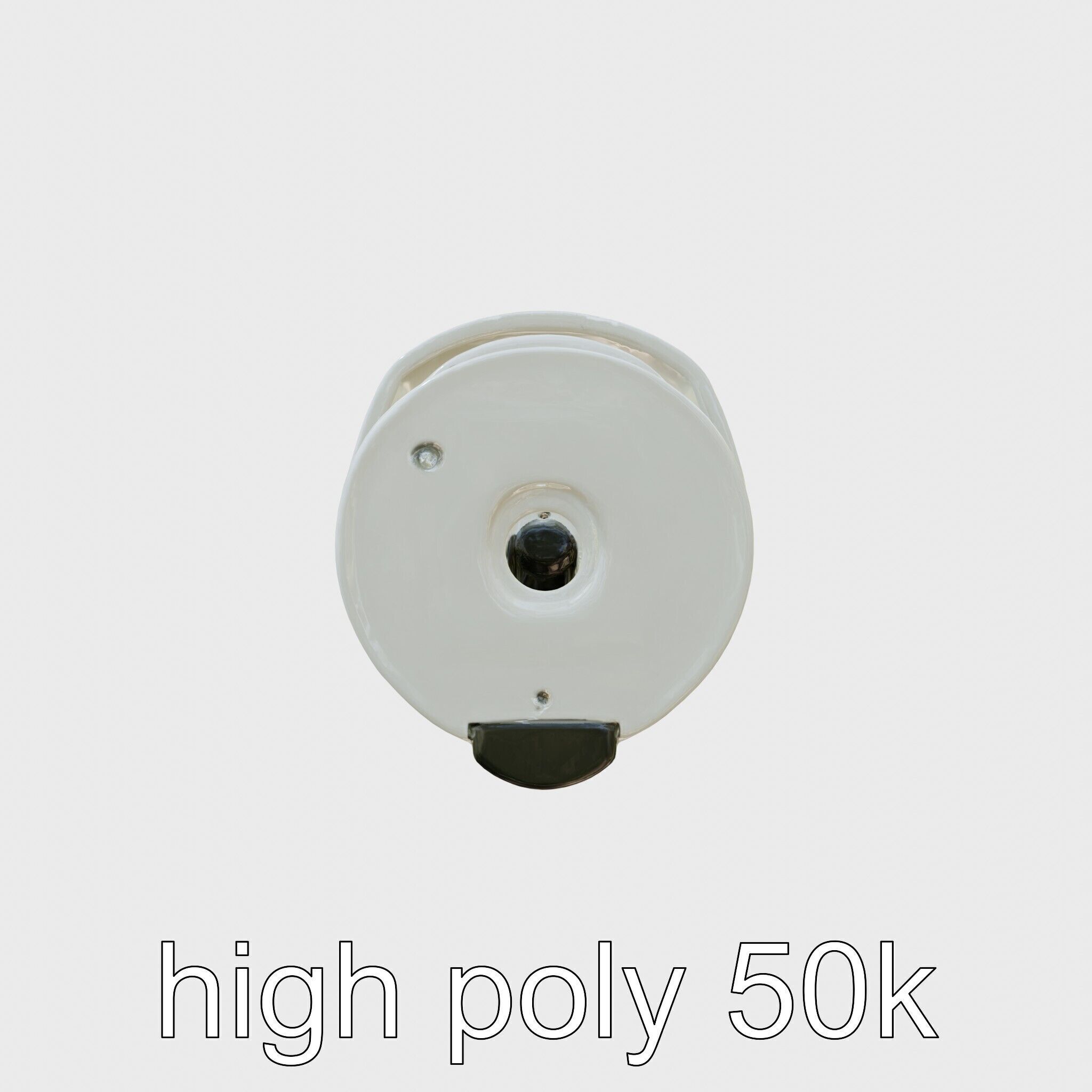 Advanced Security Camera Cybernetic System Low-poly 3D model_5