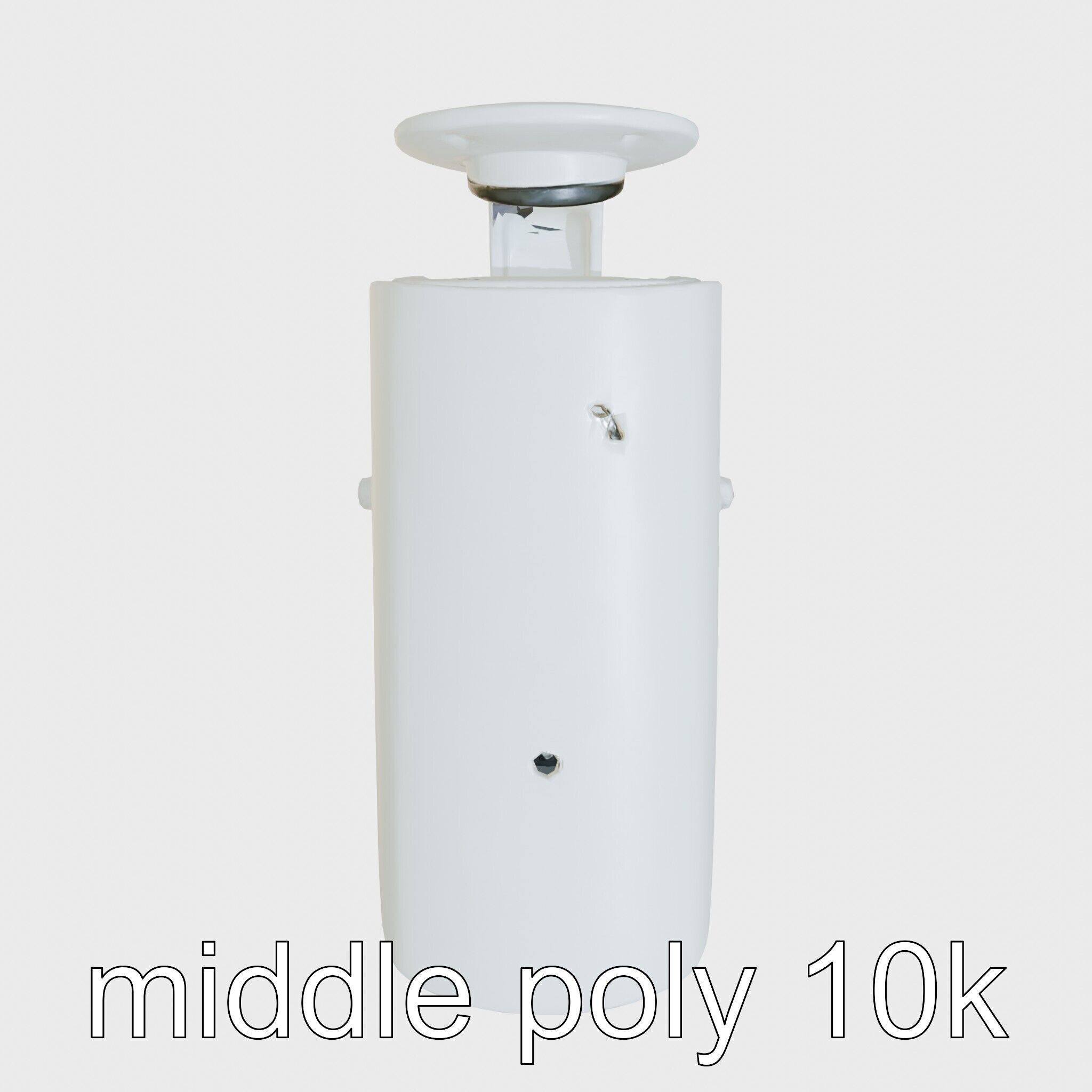 Advanced Security Camera Cybernetic System Low-poly 3D model_29