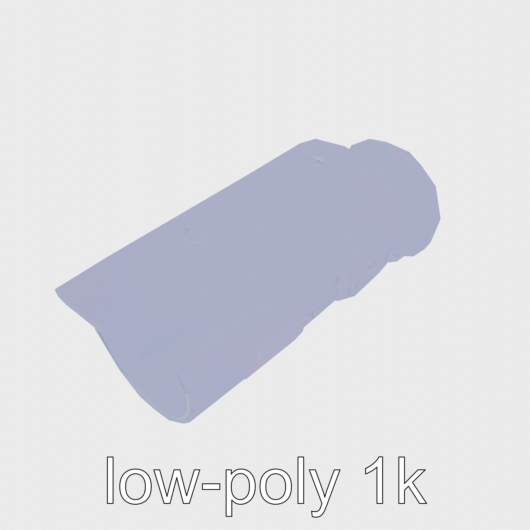 Advanced Security Camera Cybernetic System Low-poly 3D model_18