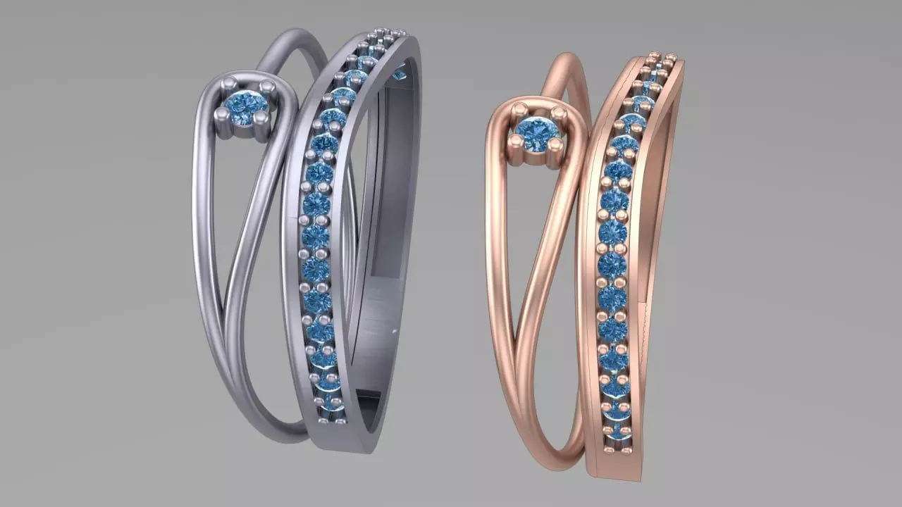 hook and rod minimal ring M 3D print model_0