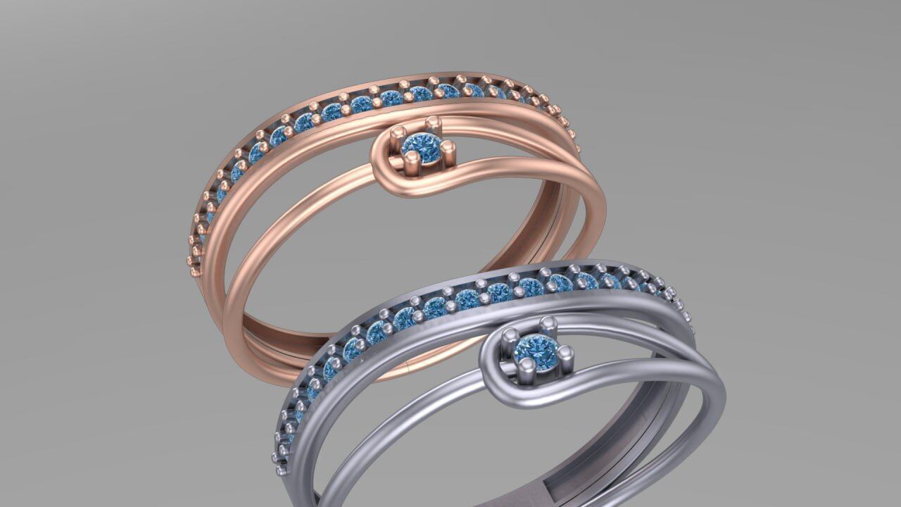 hook and rod minimal ring M 3D print model_2