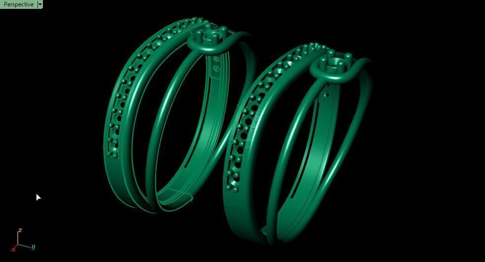 hook and rod minimal ring M 3D print model_3