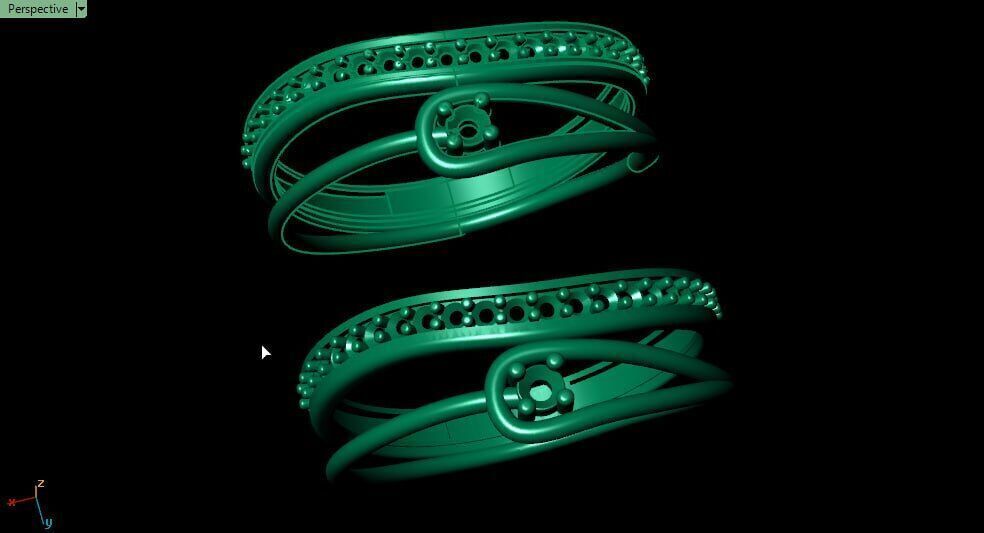 hook and rod minimal ring M 3D print model_4