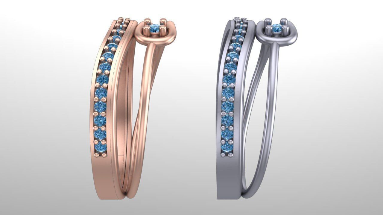 hook and rod minimal ring M 3D print model_1