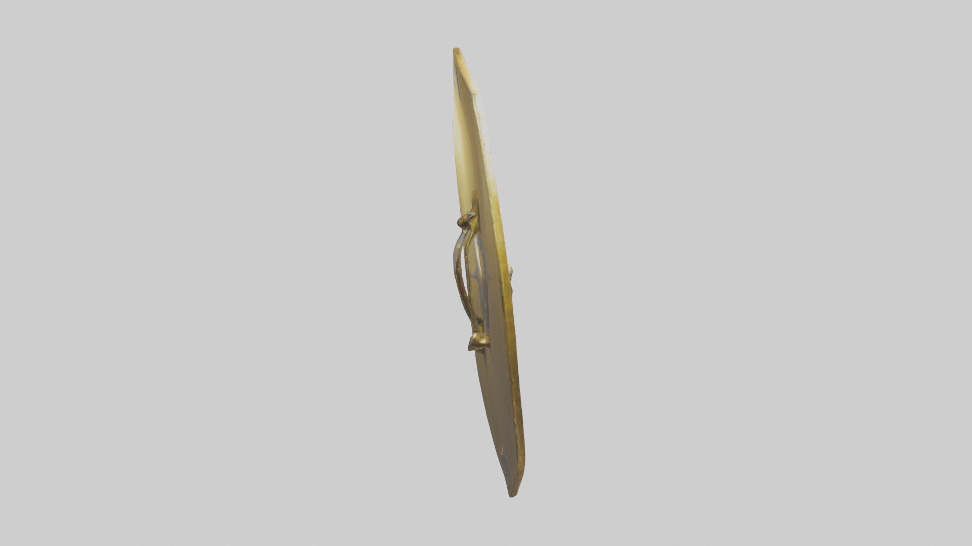 Golden Shield model Low-poly 3D model_13