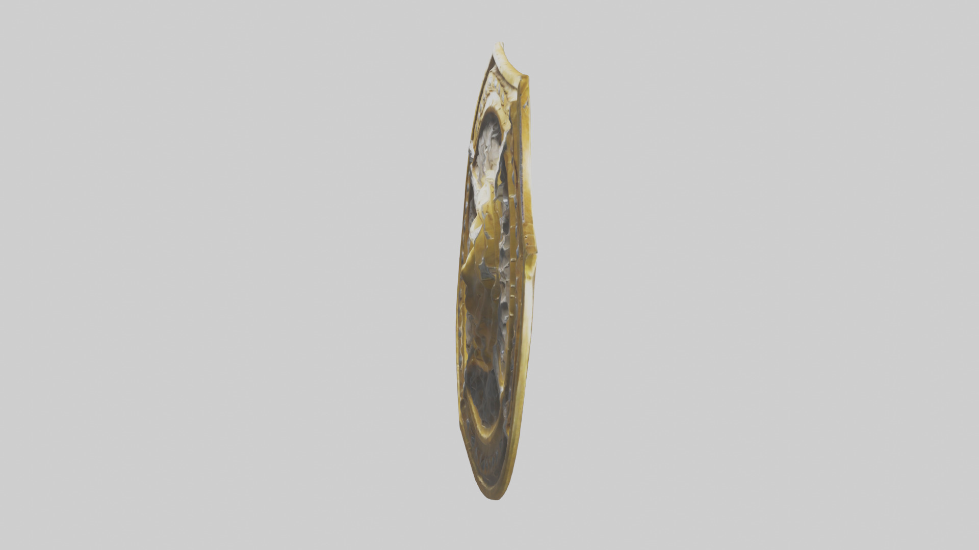 Golden Shield model Low-poly 3D model_17