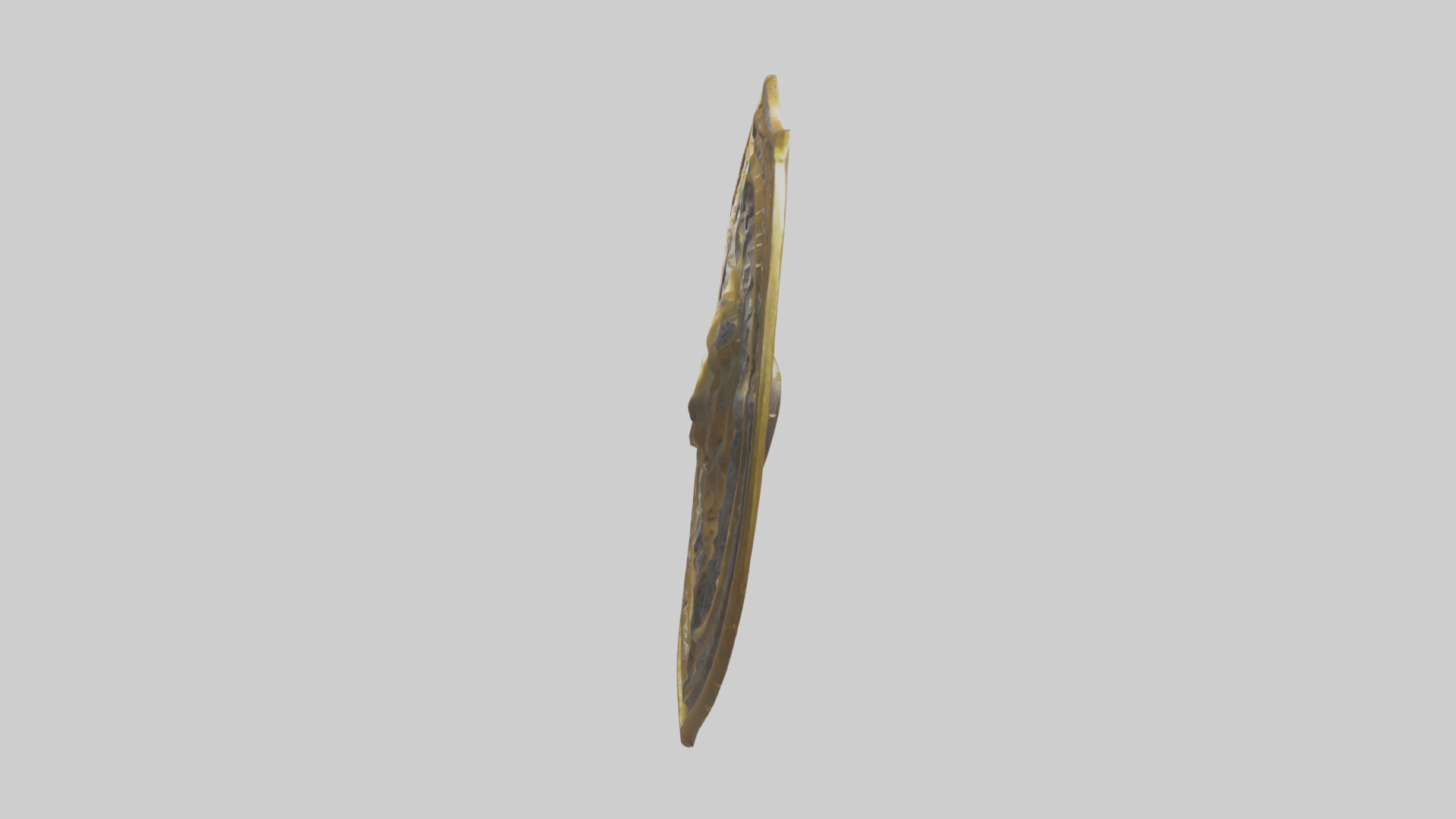 Golden Shield model Low-poly 3D model_12