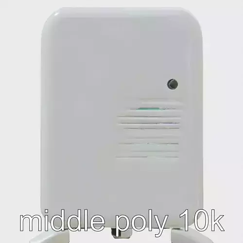 Bionic Air Conditioner with Adaptive Climate Control Low-poly 3D model