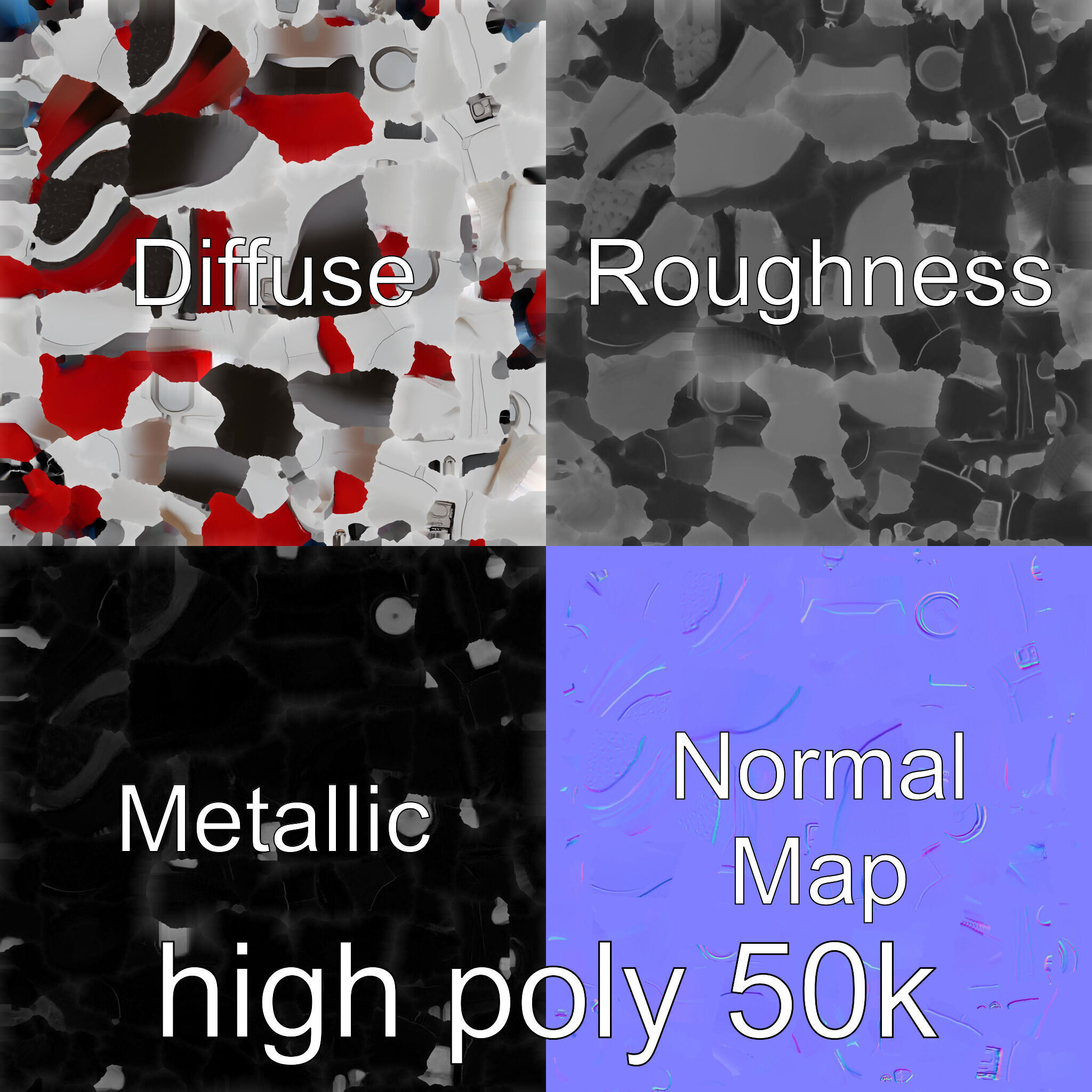 Robotic Muscle Massager with Multiple Modes Low-poly 3D model_22